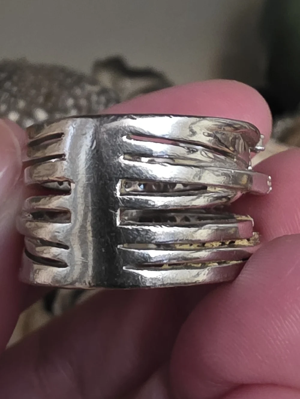 Crislu Entwined Platinum Plated & Silver Multi-Row CZ Wrap Ring - Picture 8 of 16